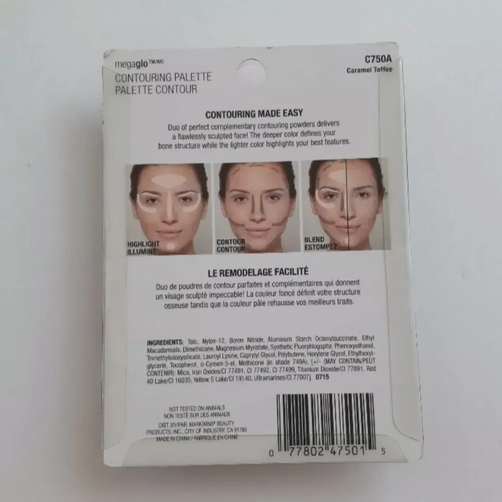2/$20 Wet n Wild Mega Glo Contouring Palette Contour C750A CARAMEL TOFFEE 0.44Oz